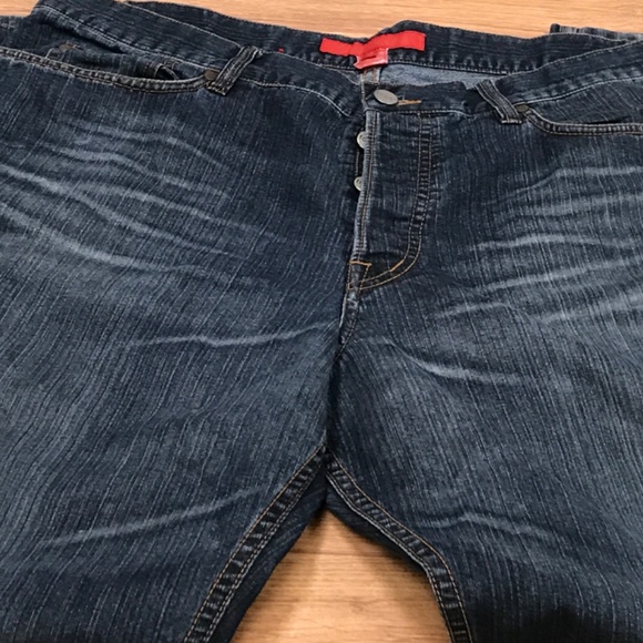 FCUK Jeans Regular Straight Leg Dark Wash Size 38 - Picture 9 of 10